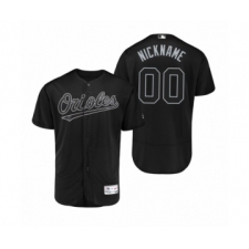 Men's Baltimore Orioles Custom Black 2019 Players Weekend Nickname Authentic Jersey