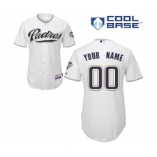 Men's Nike San Diego Padres Customized Authentic White Cool Base MLB Jersey