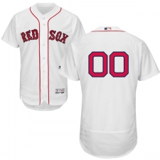 Men's Majestic Boston Red Sox Customized White Home Flex Base Authentic Collection MLB Jersey