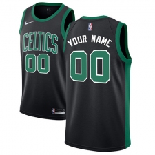 Men's Nike Boston Celtics Customized Swingman Black NBA Jersey - Statement Edition