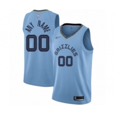 Women's Memphis Grizzlies Customized Swingman Blue Finished Basketball Jersey Statement Edition