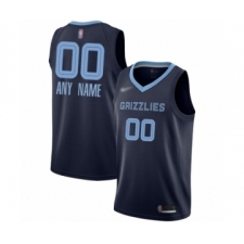Women's Memphis Grizzlies Customized Swingman Navy Blue Finished Basketball Jersey - Icon Edition