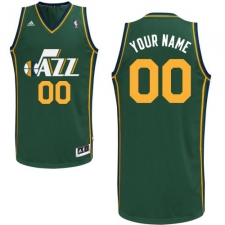 Youth Adidas Utah Jazz Customized Swingman Green Alternate NBA Jersey