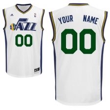 Youth Adidas Utah Jazz Customized Swingman White Home NBA Jersey