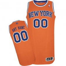 Men's Adidas New York Knicks Customized Authentic Orange Alternate NBA Jersey