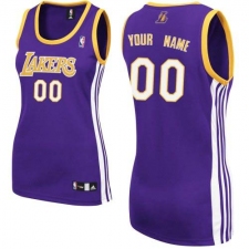 Women's Adidas Los Angeles Lakers Customized Authentic Purple Road NBA Jersey