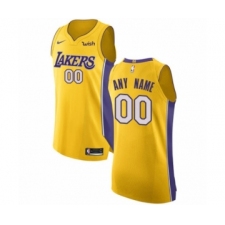 Youth Los Angeles Lakers Customized Authentic Gold Home Basketball Jersey - Icon Edition