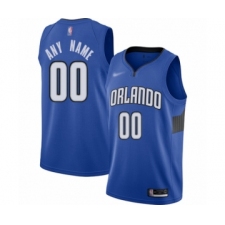 Men's Orlando Magic Customized Swingman Blue Finished Basketball Jersey - Statement Edition