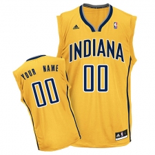 Men's Adidas Indiana Pacers Customized Swingman Gold Alternate NBA Jersey