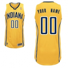 Women's Adidas Indiana Pacers Customized Authentic Gold Alternate NBA Jersey