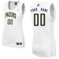 Women's Adidas Indiana Pacers Customized Authentic White Home NBA Jersey