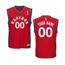 Youth Toronto Raptors Customized Authentic Red 2019 Basketball Finals Champions Jersey - Icon Edition