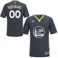 Men's Adidas Golden State Warriors Customized Authentic Black Alternate NBA Jersey