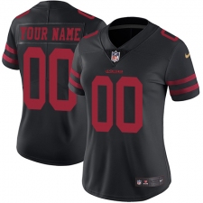 Women's Nike San Francisco 49ers Customized Black Vapor Untouchable Limited Player NFL Jersey