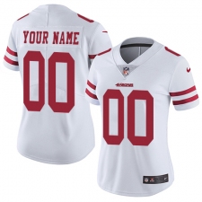 Women's Nike San Francisco 49ers Customized White Vapor Untouchable Limited Player NFL Jersey