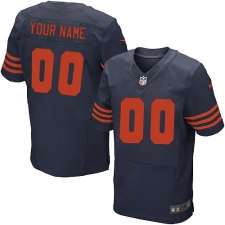 Men's Nike Chicago Bears Customized Elite Navy Blue Alternate NFL Jersey