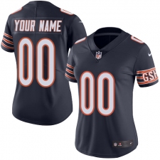 Women's Nike Chicago Bears Customized Navy Blue Team Color Vapor Untouchable Limited Player NFL Jersey