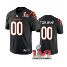 Men's Cincinnati Bengals ACTIVE PLAYER Custom Black 2022 Super Bowl LVI Vapor Limited Stitched Jersey