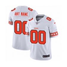 Men's Cleveland Browns Customized White Team Logo Cool Edition Jersey