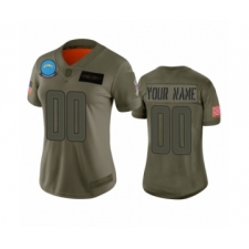 Women's Los Angeles Chargers Customized Camo 2019 Salute to Service Limited Jersey