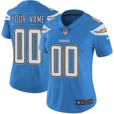 Women's Nike Los Angeles Chargers Customized Elite Electric Blue Alternate NFL Jersey