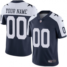Youth Nike Dallas Cowboys Customized Navy Blue Throwback Alternate Vapor Untouchable Limited Player NFL Jersey