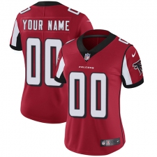 Women's Nike Atlanta Falcons Customized Red Team Color Vapor Untouchable Limited Player NFL Jersey