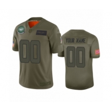 Men's New York Jets Customized Camo 2019 Salute to Service Limited Jersey