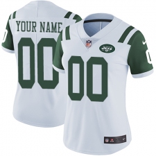 Women's Nike New York Jets Customized Elite White NFL Jersey