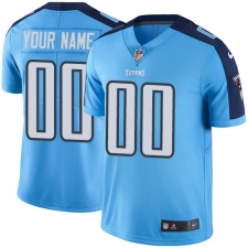 Youth Nike Tennessee Titans Customized Elite Light Blue Team Color NFL Jersey