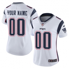 Women's Nike New England Patriots Customized White Vapor Untouchable Limited Player NFL Jersey