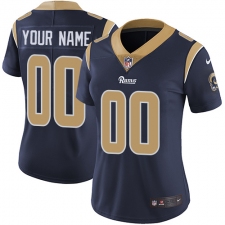 Women's Nike Los Angeles Rams Customized Navy Blue Team Color Vapor Untouchable Limited Player NFL Jersey