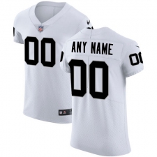 Men's Nike Oakland Raiders Customized White Vapor Untouchable Elite Player NFL Jersey