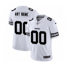 Men's Oakland Raiders Customized White Team Logo Cool Edition Jersey
