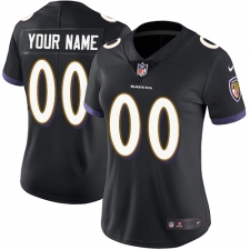 Women's Nike Baltimore Ravens Customized Elite Black Alternate NFL Jersey
