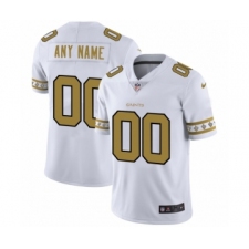 Men's New Orleans Saints Customized White Team Logo Cool Edition Jersey