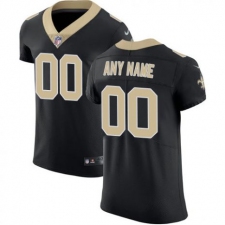 Men's Nike New Orleans Saints Customized Black Team Color Vapor Untouchable Custom Elite NFL Jerseys