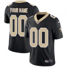 Men's Nike New Orleans Saints Customized Black Team Color Vapor Untouchable Limited Player NFL Jersey