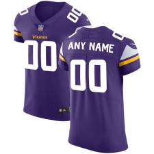Men's Nike Minnesota Vikings Customized Purple Team Color Vapor Untouchable Elite Player NFL Jersey