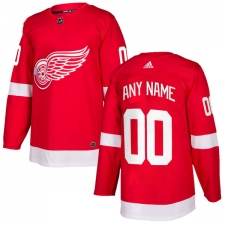 Men's Adidas Detroit Red Wings Customized Authentic Red Home NHL Jersey