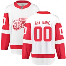 Youth Detroit Red Wings Customized Fanatics Branded White Away Breakaway NHL Jersey