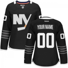 Women's Reebok New York Islanders Customized Authentic Black Third NHL Jerseys