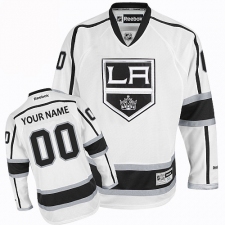 Men's Reebok Los Angeles Kings Customized Authentic White Away NHL Jersey