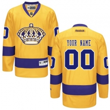 Women's Reebok Los Angeles Kings Customized Premier Gold Alternate NHL Jersey