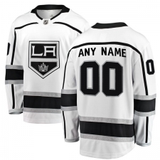 Youth Los Angeles Kings Customized Authentic White Away Fanatics Branded Breakaway NHL Jersey