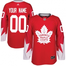Men's Reebok Toronto Maple Leafs Customized Premier Red Alternate NHL Jersey