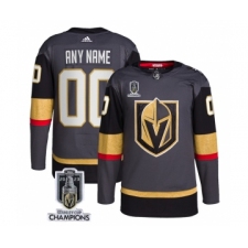 Men's Vegas Golden Knights Active Player Custom Gray 2023 Stanley Cup Champions Stitched Jersey