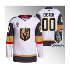 Men's Vegas Golden Knights Active Player Custom White 2023 Stanley Cup Champions Stitched Jersey