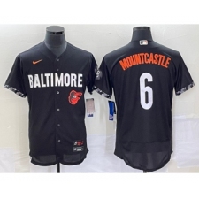 Men's Baltimore Orioles #6 Ryan Mountcastle Black 2023 City Connect Flex Base Stitched Jersey