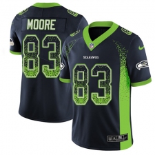 Youth Nike Seattle Seahawks #83 David Moore Limited Navy Blue Rush Drift Fashion NFL Jersey